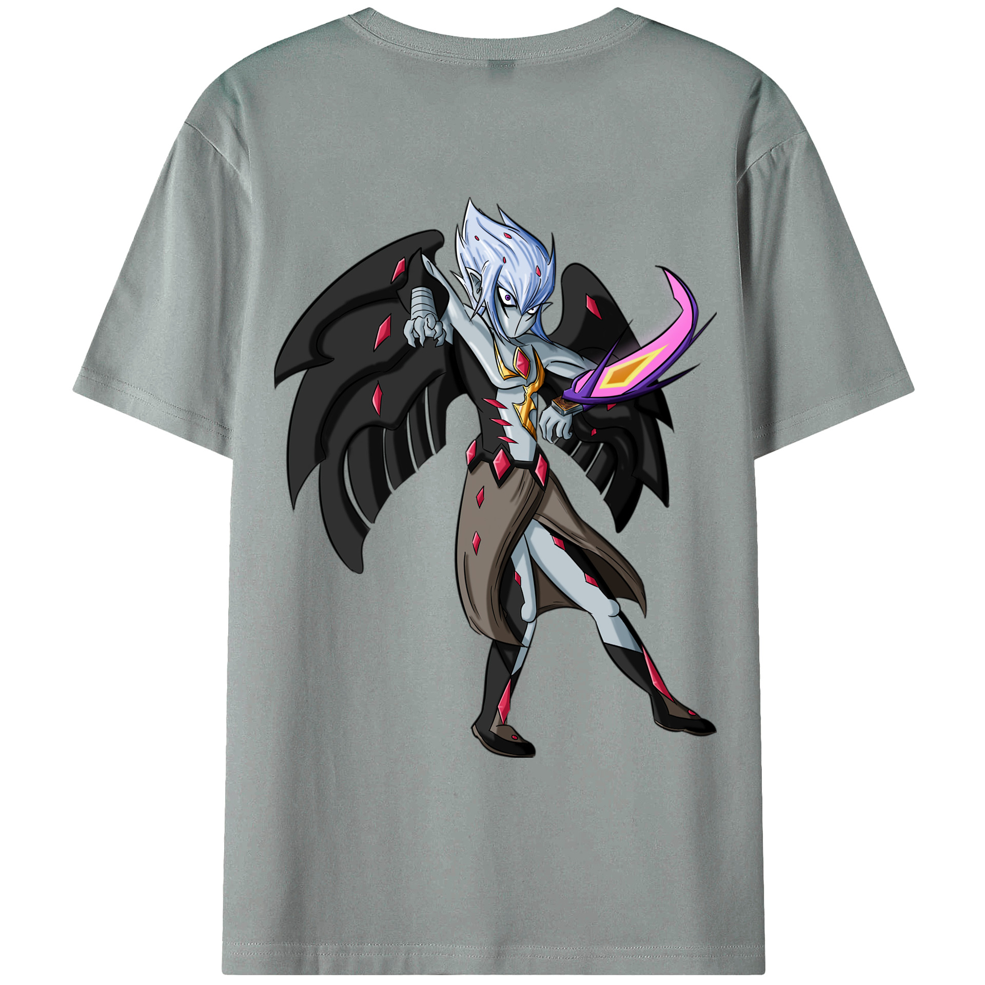 （画像用） 遊☆戯☆王 Yu-Gi-Oh! 綿100％ メンズ半袖Tシャツ（バックプリント） 通気性